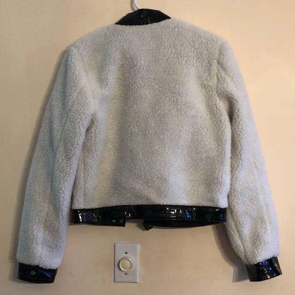 The mighty company St. Andrews sherpa leather jacket M NWT - Picture 10 of 11